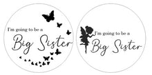 Load image into Gallery viewer, Single Announcement Disc - I'm going to be a Big Sister (Butterflies)