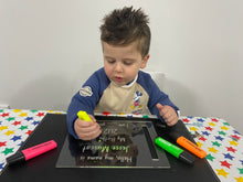 Load image into Gallery viewer, Personalised Trace &amp; Erase Educational Boards - My Name, Birthday and Age