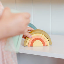 Load image into Gallery viewer, OB Designs Silicone Rainbow Stacker | Blueberry