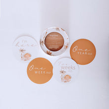 Load image into Gallery viewer, Paradise &amp; Sunrise Gold Reversible Milestone Cards