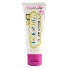Load image into Gallery viewer, Berries &amp; Cream Jack N Jill Natural Organic Toothpaste 50g