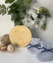 Load image into Gallery viewer, Single Announcement Disc - It's a Boy (Wreath)