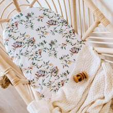 Load image into Gallery viewer, Eucalypt- Fitted Bassinet Sheet/ Change Pad Cover