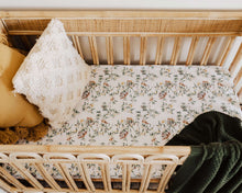 Load image into Gallery viewer, Eucalypt- Fitted Cot Sheet