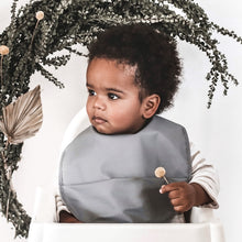Load image into Gallery viewer, Grey Waterproof Snuggle Bib