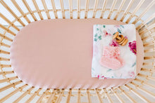 Load image into Gallery viewer, Lullaby Pink- Fitted Bassinet Sheet/ Change Pad Cover