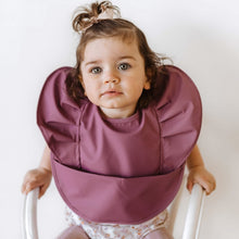 Load image into Gallery viewer, Mauve Waterproof Snuggle Bib