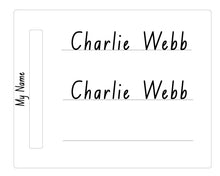 Load image into Gallery viewer, Personalised Trace &amp; Erase Educational Boards - First Name &amp; Surname
