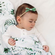 Load image into Gallery viewer, Olive Green Petite Velvet Bow Headband