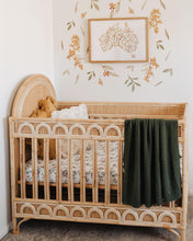 Load image into Gallery viewer, Olive Diamond Knit Baby Blanket