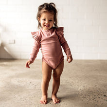 Load image into Gallery viewer, Rose Long Sleeve Bodysuit- Organic Clothing