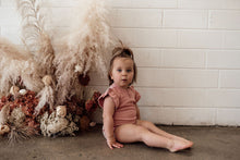Load image into Gallery viewer, Rose Short Sleeve Bodysuit- Organic Baby Clothing