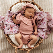 Load image into Gallery viewer, Rose Short Sleeve Bodysuit- Organic Baby Clothing