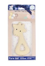 Load image into Gallery viewer, Flat Rubber Giraffe Zoo Teether- Tikiri