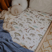 Load image into Gallery viewer, Safari- Fitted Cot Sheet