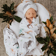 Load image into Gallery viewer, Safari Jersey Wrap &amp; Beanie Set