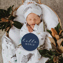 Load image into Gallery viewer, Safari &amp; Navy Reversible Milestone Cards