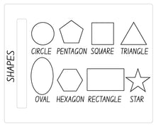 Load image into Gallery viewer, Personalised Trace &amp; Erase Educational Boards- Shapes