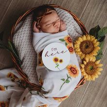 Load image into Gallery viewer, Sunflower Organic Muslin Wrap