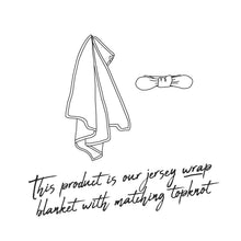Load image into Gallery viewer, Fleur Jersey Wrap &amp; Topknot Set