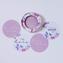 Load image into Gallery viewer, Lilac Skies &amp; Butterfly Lilac Reversible Milestone Cards