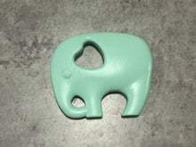 Load image into Gallery viewer, Mint Green Elephant Silicone Teether
