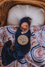 Load image into Gallery viewer, Navy Organic Muslin Wrap