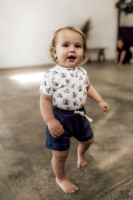 Load image into Gallery viewer, Navy Shorts- Organic Baby Clothing