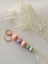 Load image into Gallery viewer, Pretty Pastel Silicone Keychain
