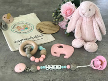 Load image into Gallery viewer, SLB HEXA Beech Wood Rattle Teether