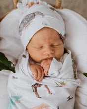 Load image into Gallery viewer, Safari Jersey Wrap &amp; Beanie Set