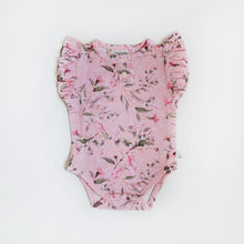 Load image into Gallery viewer, Pink Wattle Short Sleeve Bodysuit- Organic Baby Clothing